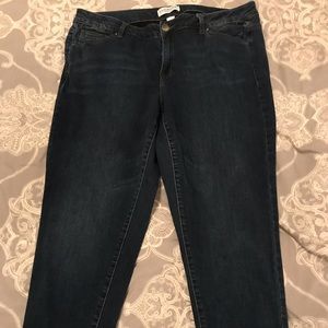 Lane Bryant Dark Wash Stretch Skinny Jeans Size 18